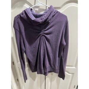 Lululemon Reversible Scuba Hoodie Purple Stripe Solid Size Small Womens Pullover